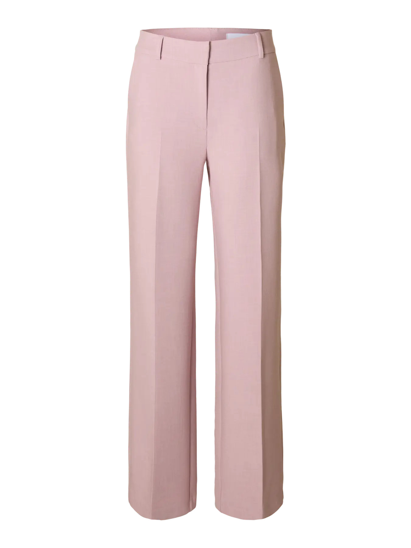 Selected Femme naisten housut AD-SLFRITA MW Wide Pant Mel, vaaleanpunainen