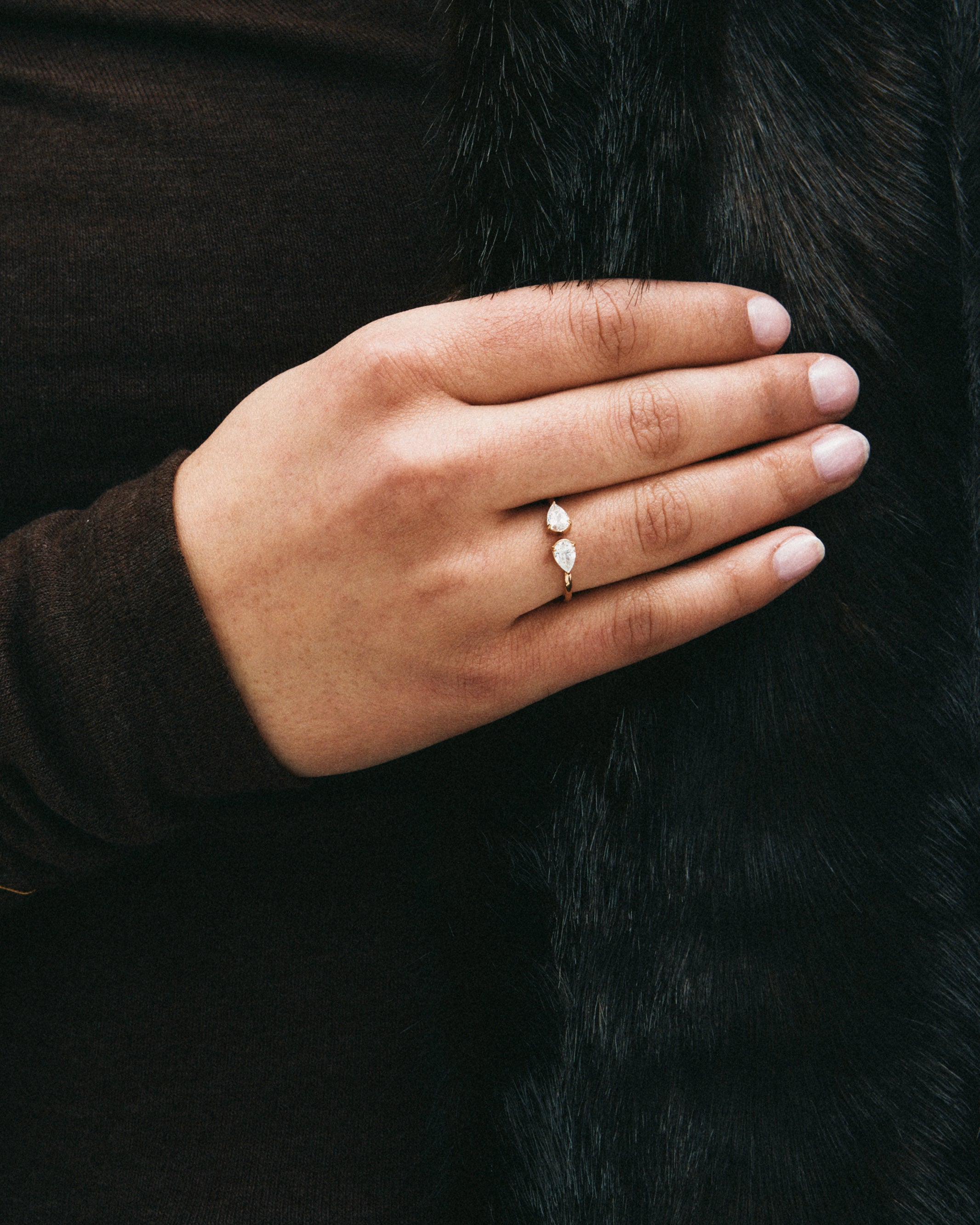 Edblad sormus Peak Ring Single, Gold