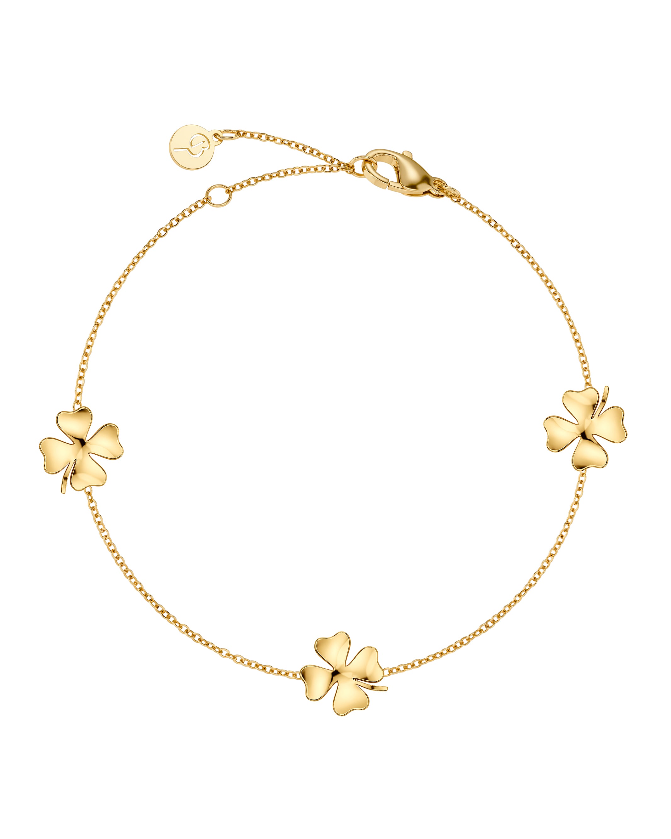 Edblad naisten rannekoru Lucky Bracelet Mini Gold, Gold pleated
