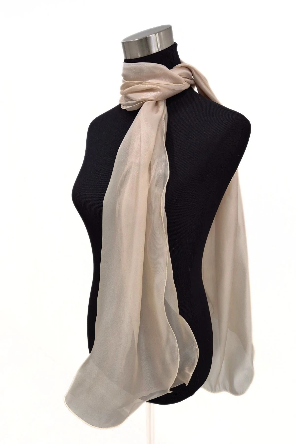 Lasessor juhlahuivi Eleea, vaalea beige
