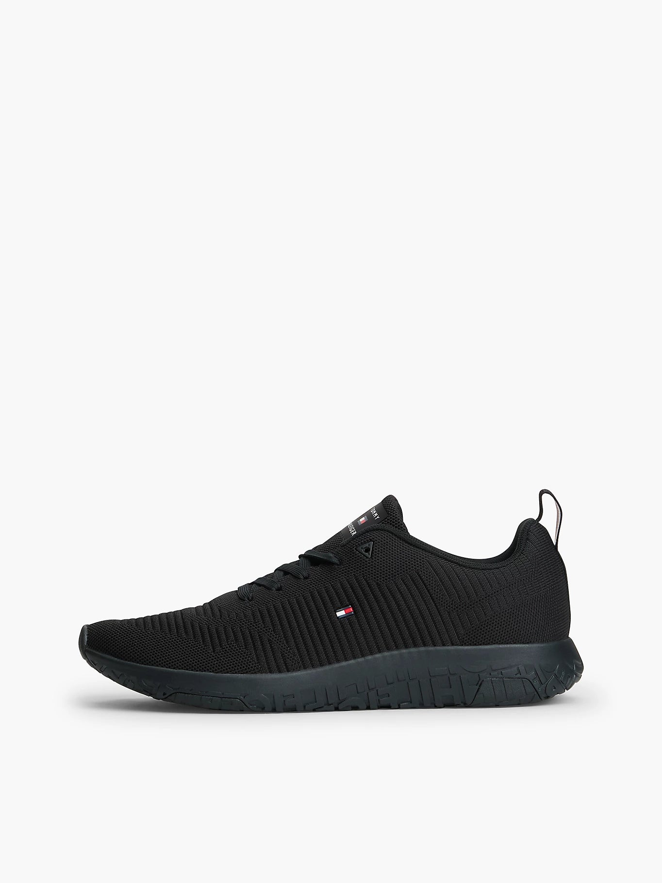 Tommy Hilfiger miesten lenkkarit Corporate Knit Rib Runner, musta