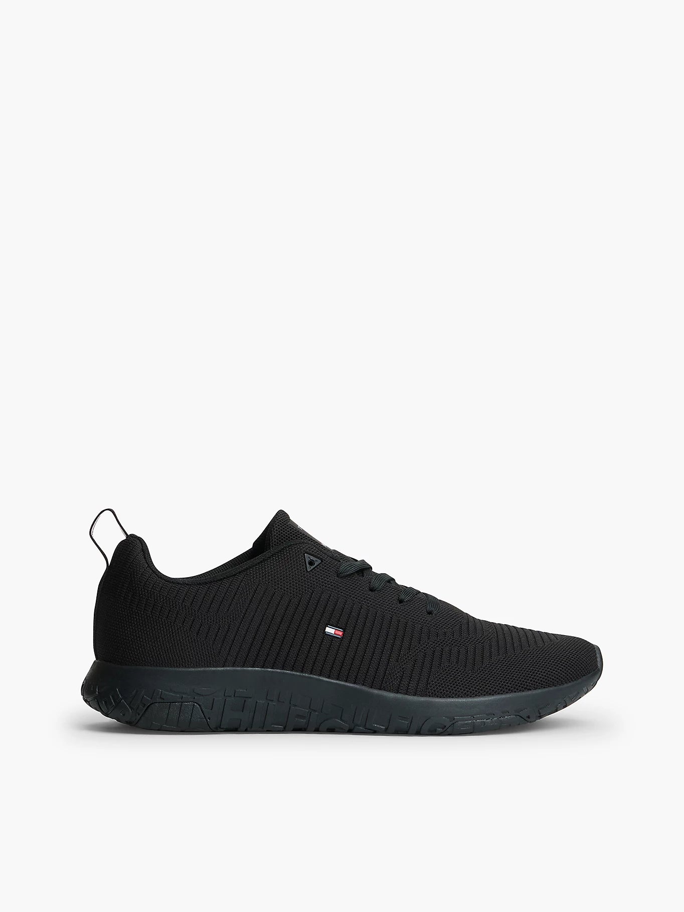 Tommy Hilfiger miesten lenkkarit Corporate Knit Rib Runner, musta