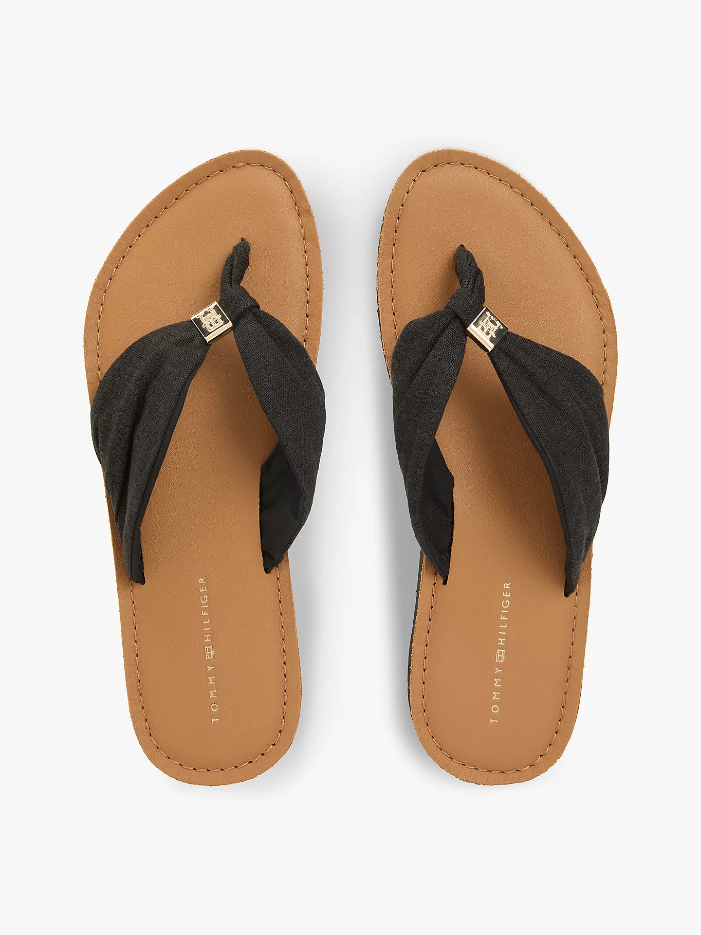 Tommy Hilfiger naisten sandaalit TH LTR Footbed Summer Sandal, musta