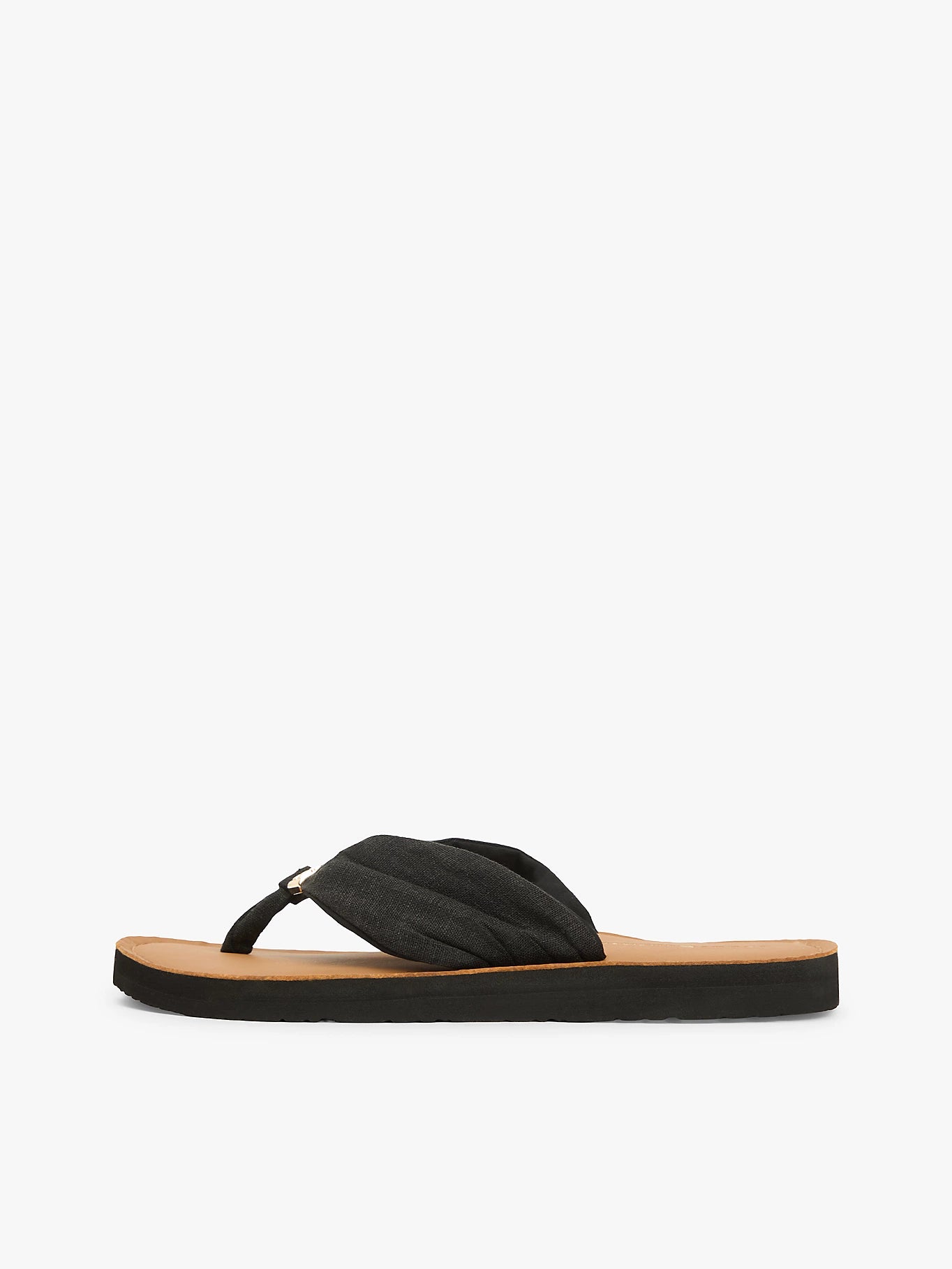 Tommy Hilfiger naisten sandaalit TH LTR Footbed Summer Sandal, musta