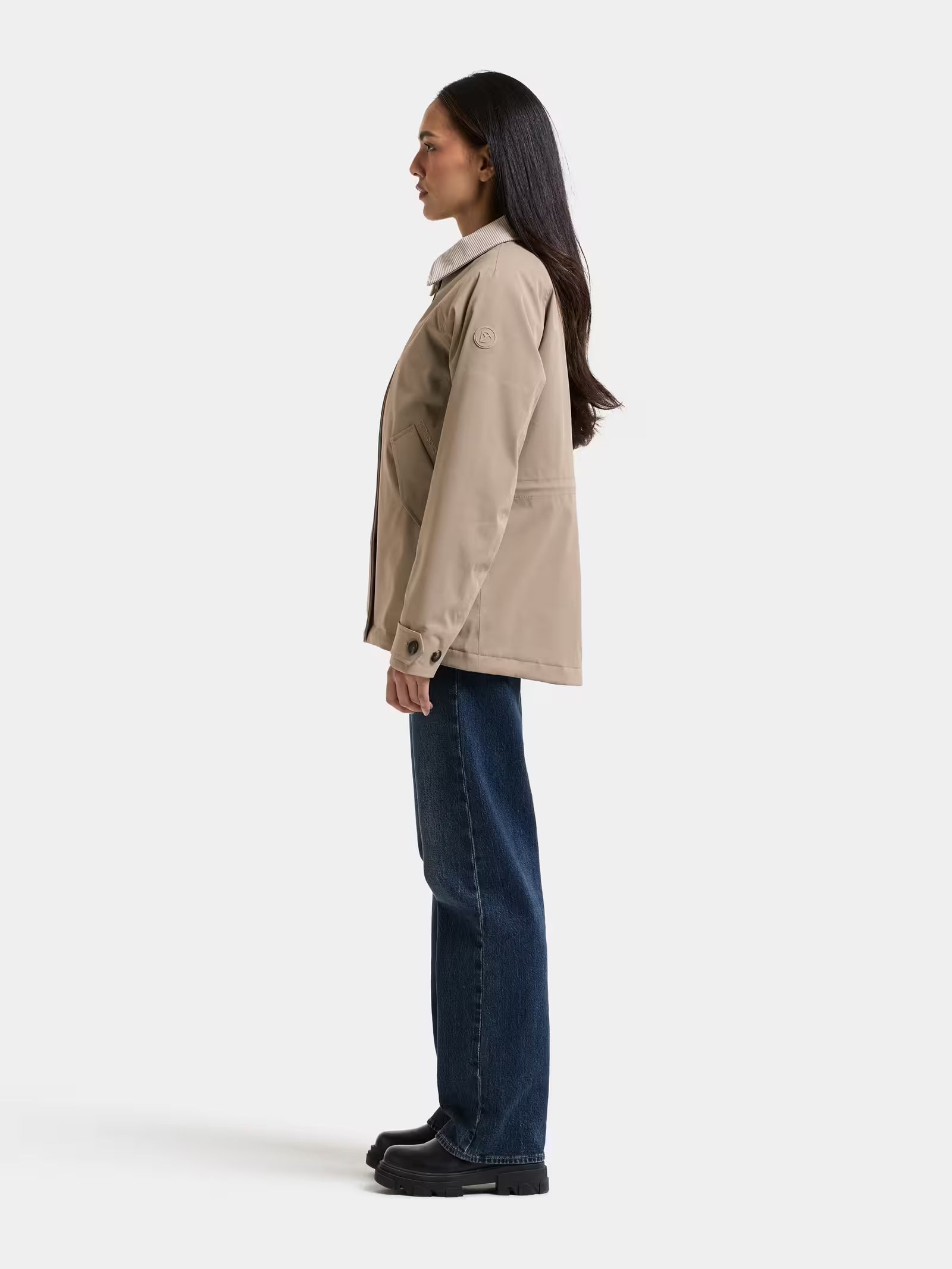 Didriksons naisten takki Lynn Jacket, vaalea beige