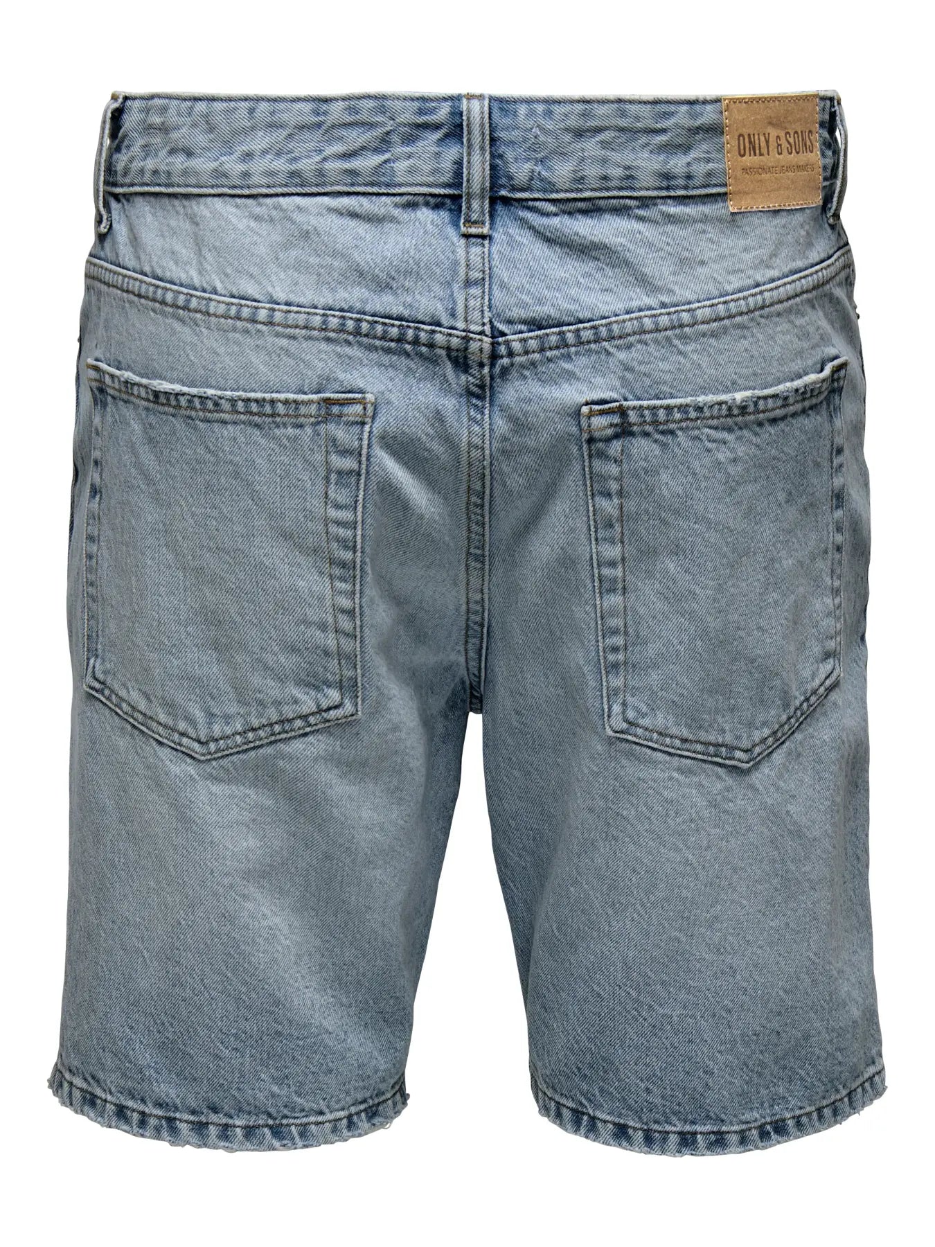 Only and Sons miesten farkkushortsit OnsEdge Perf Dot, Light Blue Denim