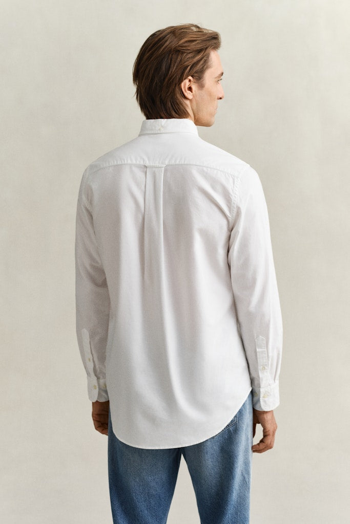 Gant kauluspaita K Regular Oxford Shirt, valkoinen