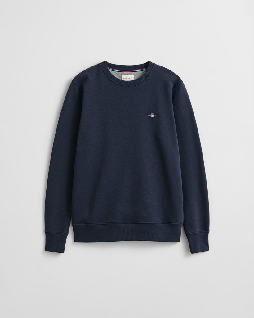 Gant miesten neulepusero Shield C-Neck, tummansininen