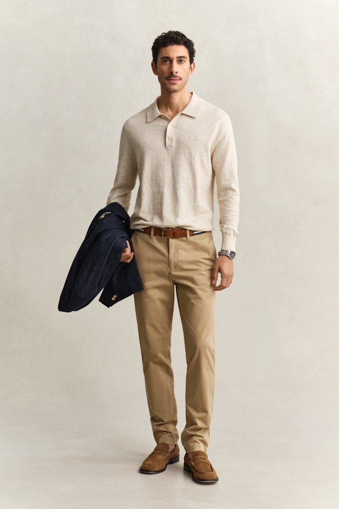 Gant miesten chinot Slim Chinos, Oat Beige