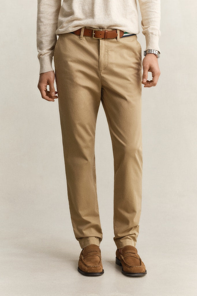 Gant miesten chinot Slim Chinos, Oat Beige