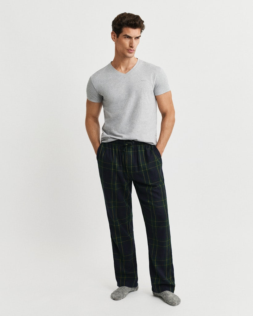 Gant miesten pyjamahousut Flannel Pant, sininen kuosi