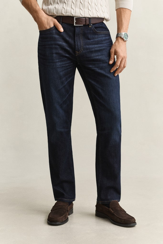 Gant miesten farkut Classic Regular Denim Jeans, tummansininen