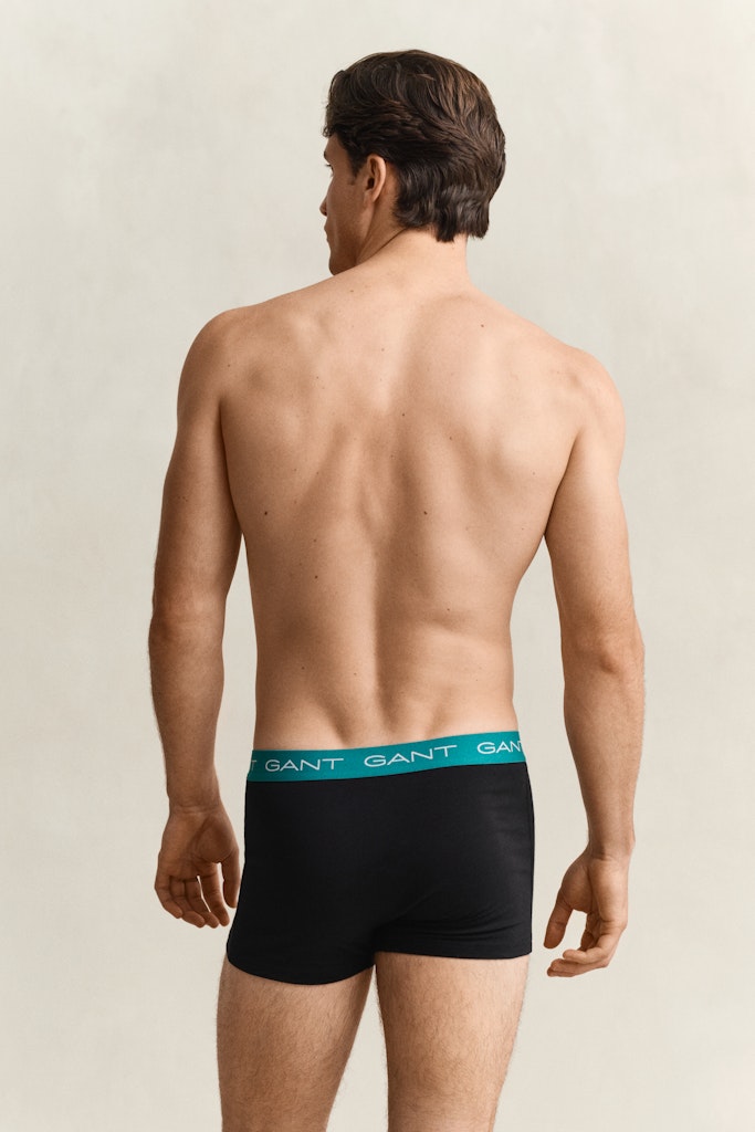 Gant miesten bokserit 3-Pack Trunks, musta