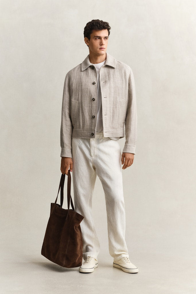 Gant miesten housut Regular Linen Pant, kerma