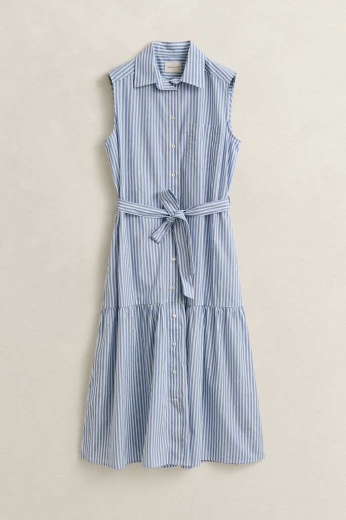 Gant mekko Stripe Ctn Sleeveless Dress, Vaaleansininen
