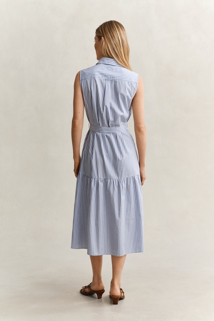 Gant mekko Stripe Ctn Sleeveless Dress, Vaaleansininen