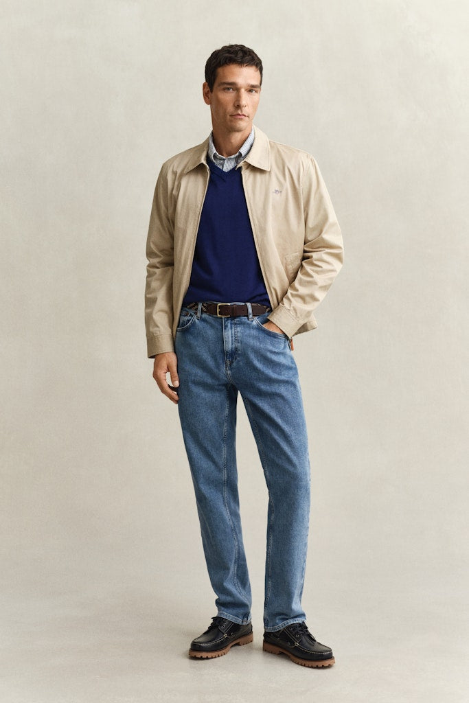Gant miesten neule Classic V-Neck, tummansininen