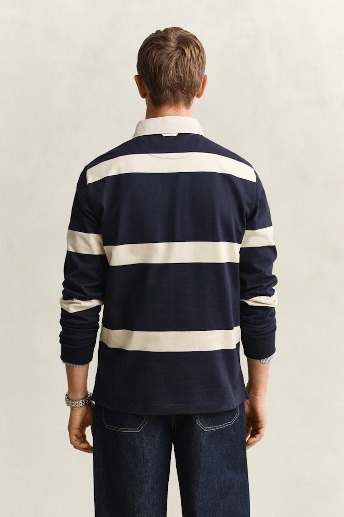 Gant miesten paita Striped Rugger, raidallinen sininen