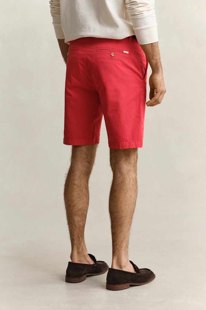 Gant miesten shortsit K Reg Sun Faded Chino Shorts, punainen