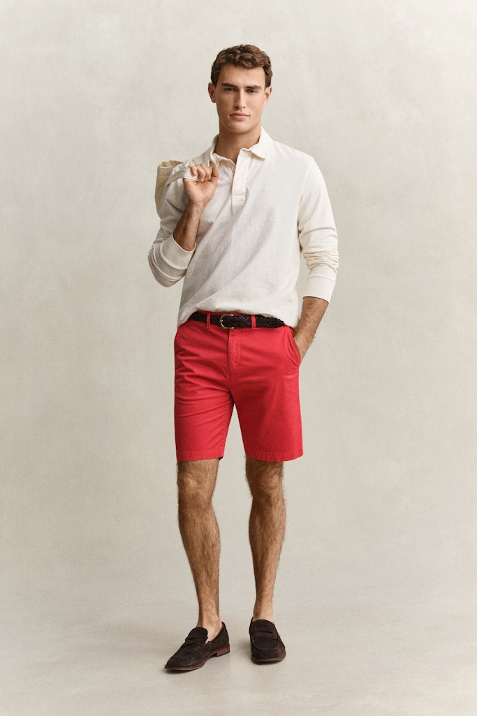 Gant miesten shortsit K Reg Sun Faded Chino Shorts, punainen