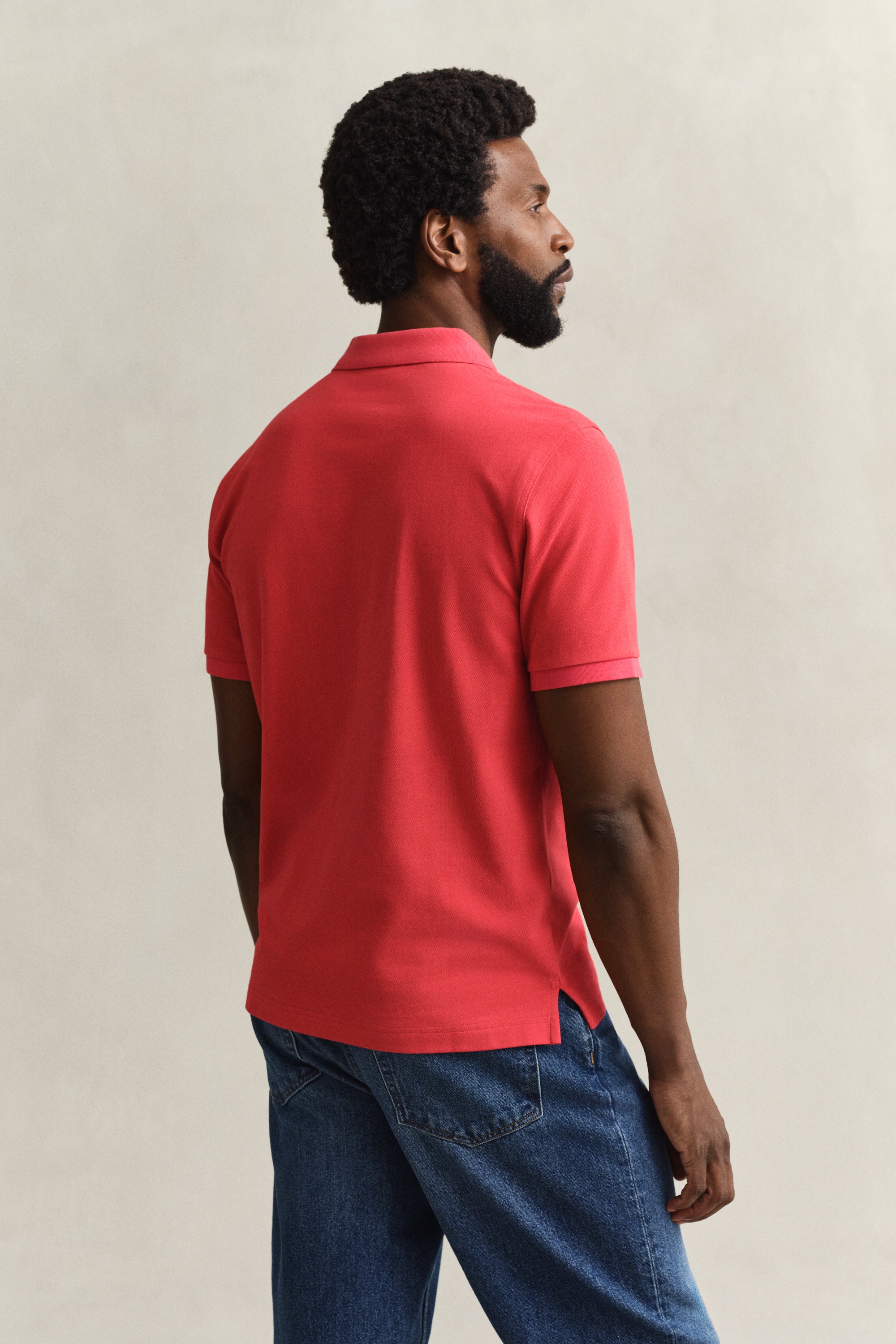Gant miesten pikeepaita Regular Fit Shield Piqué Polo Shirt, punainen