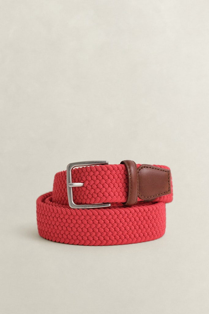 Gant miesten vyö Elastic Braided, punainen