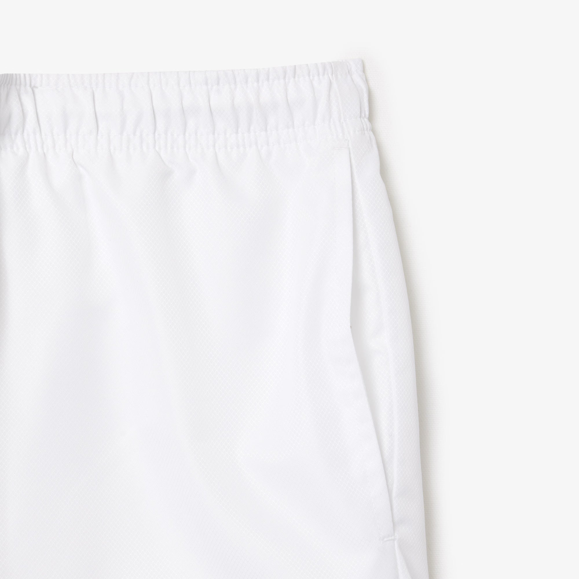Lacoste miesten shortsit Light Weight Diamond Taffeta Shorts, valkoinen