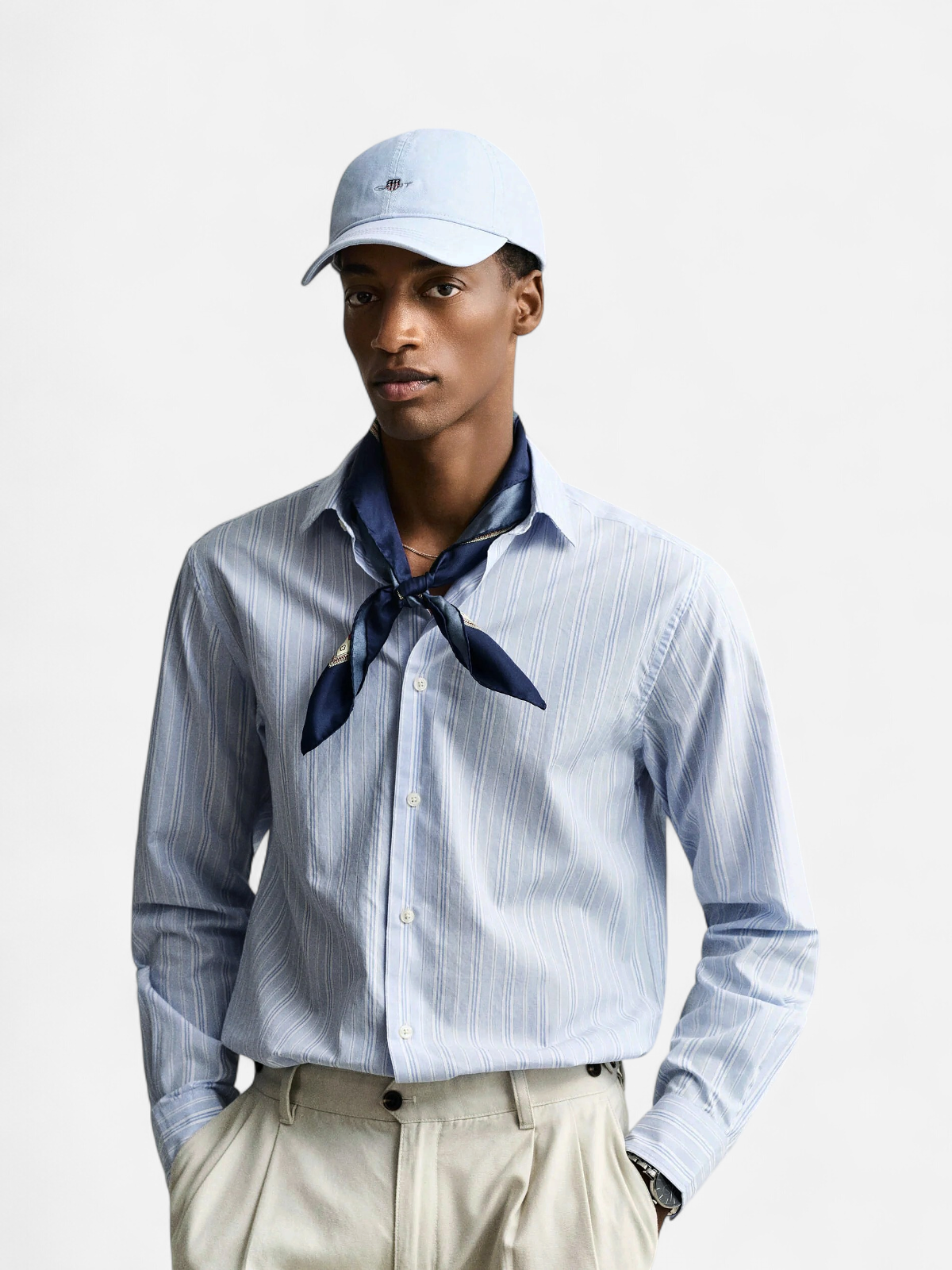 Gant lippis Shield Sunfaded Cap, vaaleansininen - Kekäle.fi