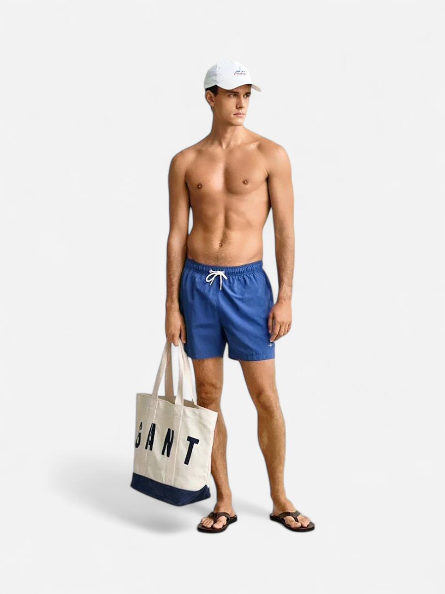 Gant miesten uimashortsit Classic Fit Swim Shorts, sininen - Kekäle.fi