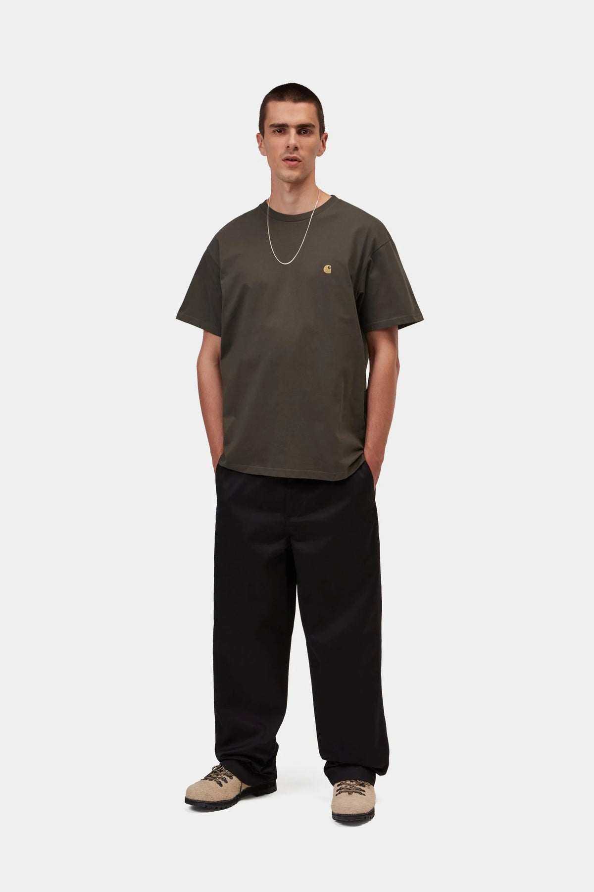 Carhartt miesten T-paita S/S Chase T-Shirt, khaki
