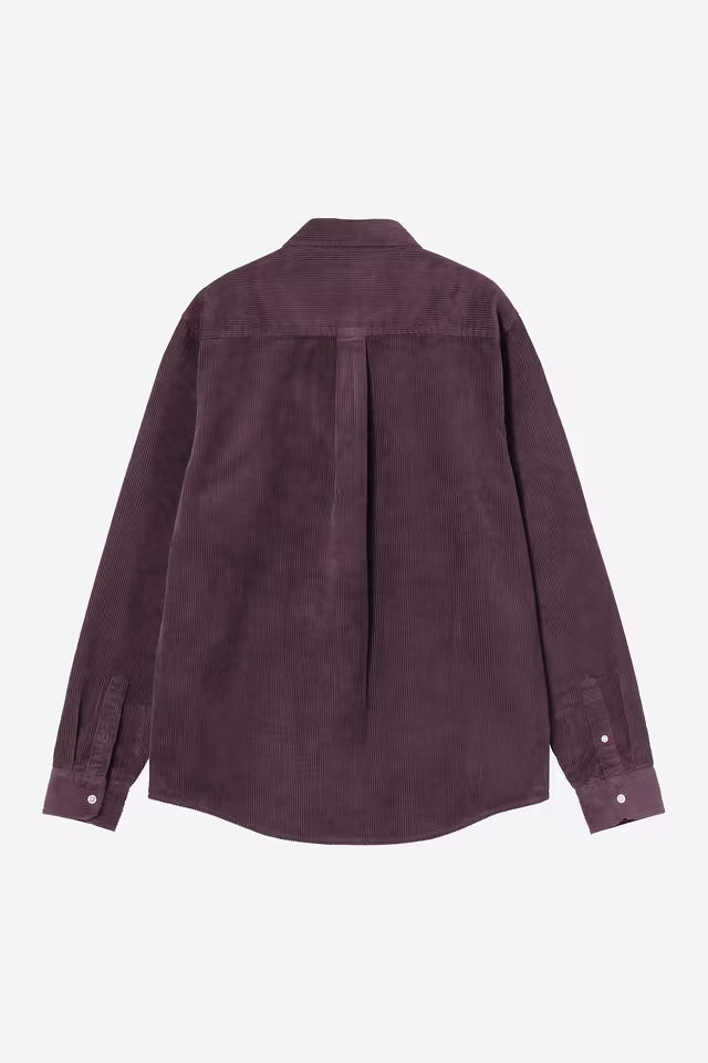 Carhartt miesten kauluspaita Madison Cord Shirt, violetti