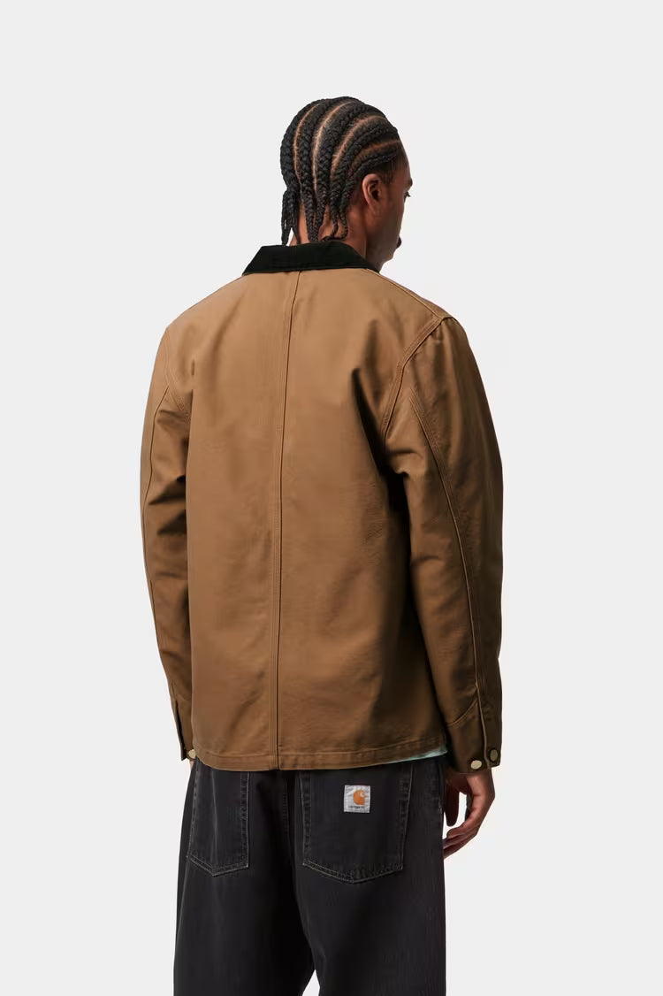 Carhartt miesten takki Michigan Coat (Summer) Dearborn Canvas, konjakinruskea