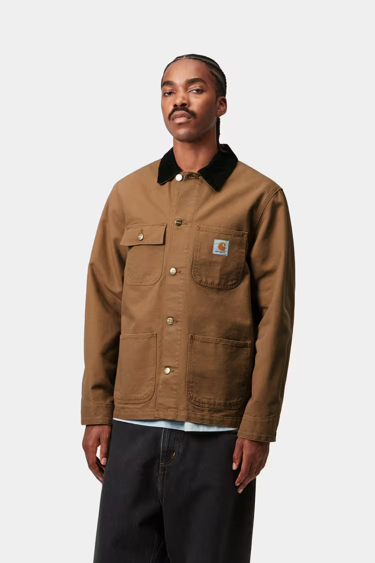Carhartt miesten takki Michigan Coat (Summer) Dearborn Canvas, konjakinruskea