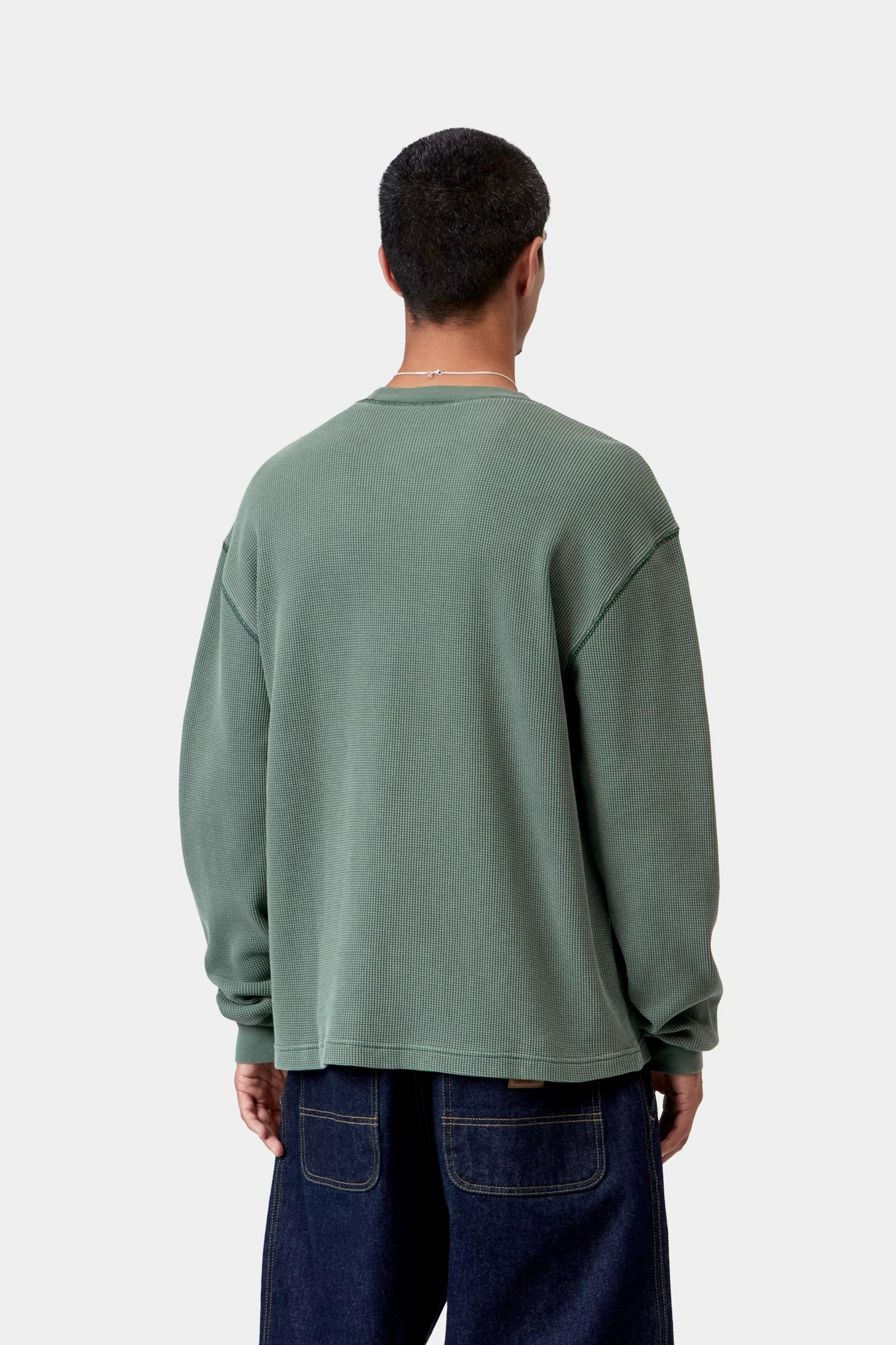 Carhartt miesten pitkähihainen paita Vista Waffle, vihreä