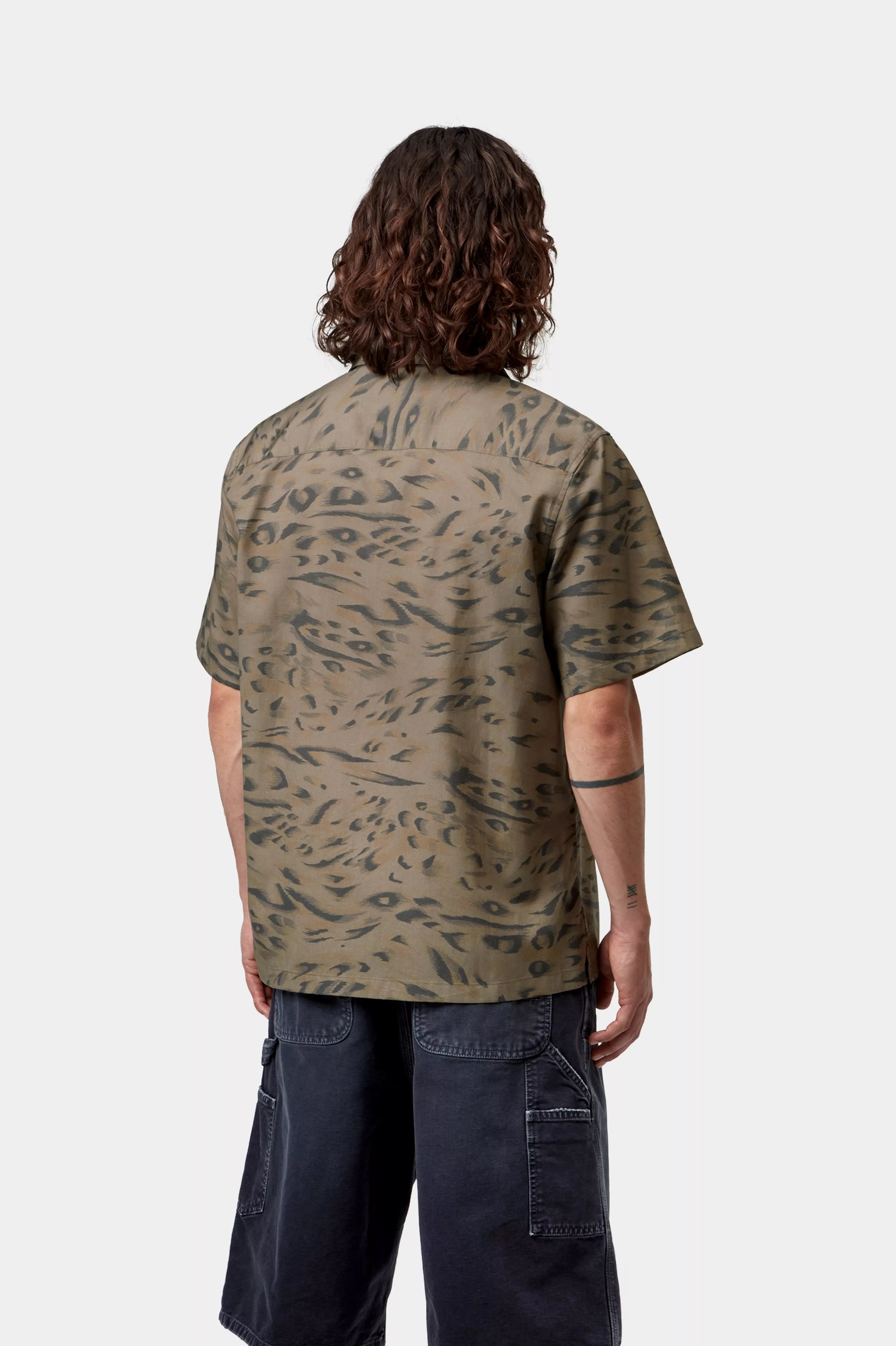 Carhartt miesten lyhythihainen kauluspaita Travon, vihreä kuosi