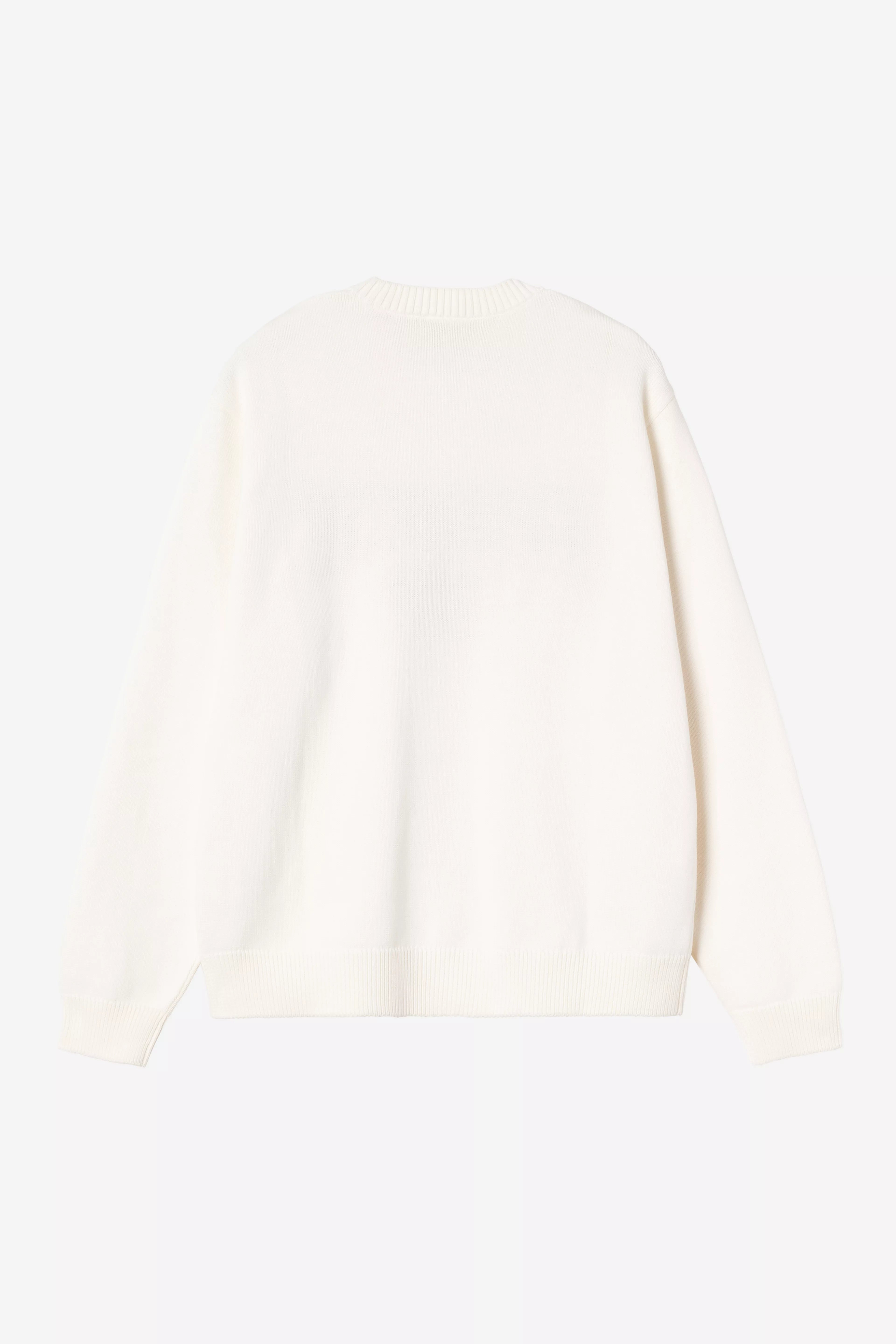 Carhartt miesten neulepusero Deck Sweater, luonnonvalkoinen