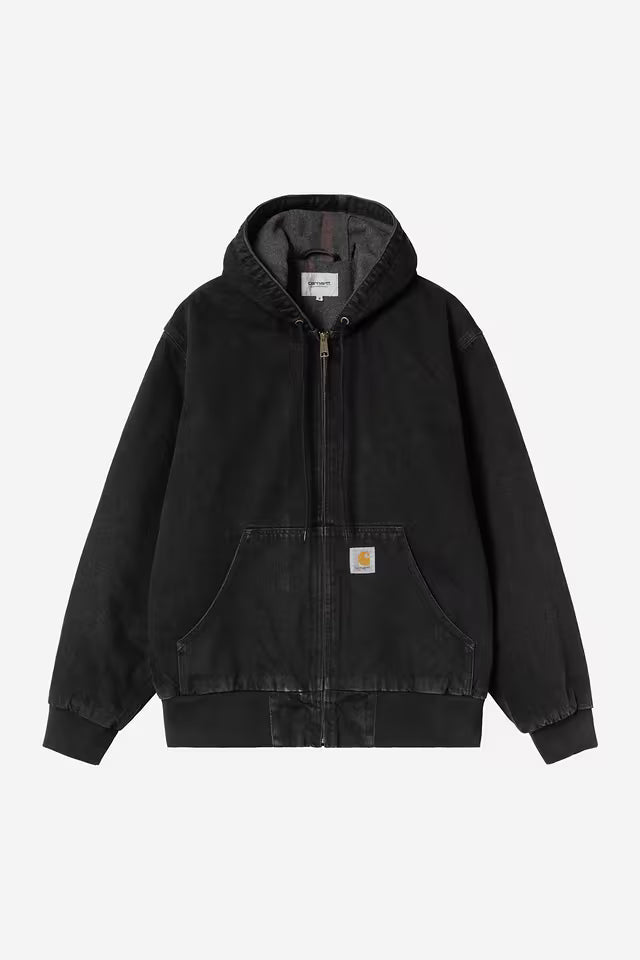 Carhartt miesten takki OG Active Jacket 'Smith' Denim WARMLINED, musta
