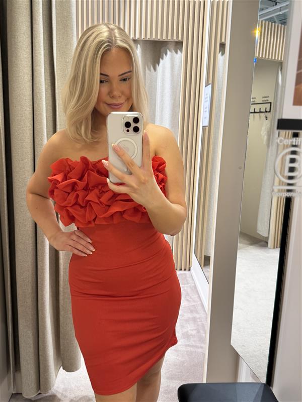 Vila mekko VITOVE Short Tube Dress, punainen