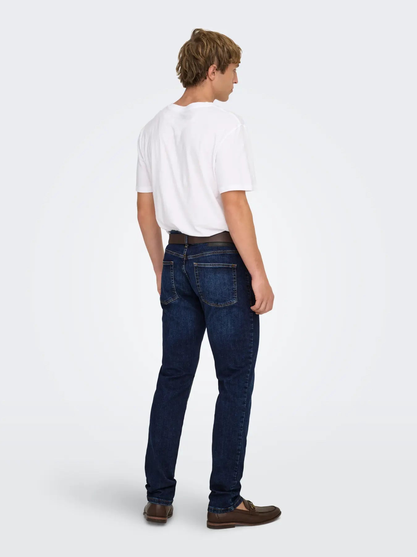 Only and Sons miesten farkut Loom Slim 6749, Dark Blue Denim