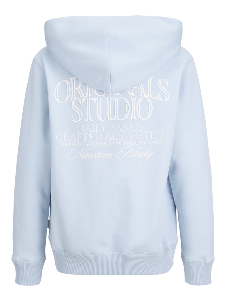 Jack and Jones junior huppari, JORGRAND MIDTOWN SWEAT HOOD JNR VAALEANSININEN