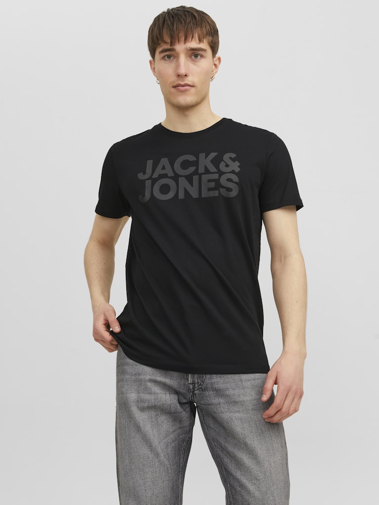 Jack and Jones Miesten T-Paita, JJECORP LOGO TEE SS O-NECK NOOS Black