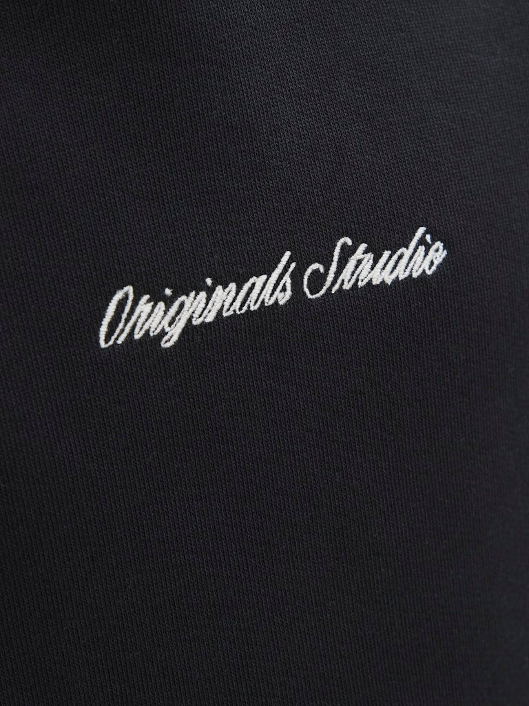 Jack and Jones Junior lasten huppari JORNORREBRO EMB SWEAT HOOD NOOS JNR, musta