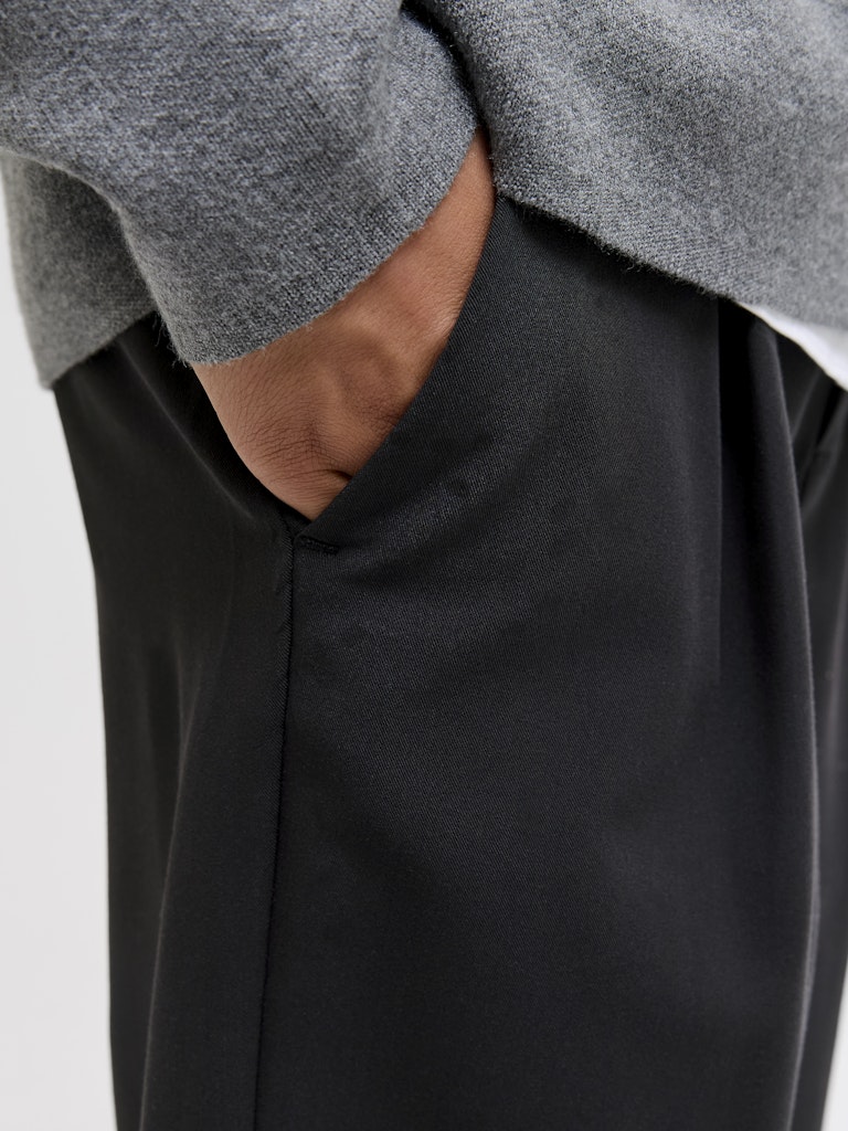 Jack and Jones Junior housut JPSTBILL BAMFORD PLEATED CHINO JNR, musta