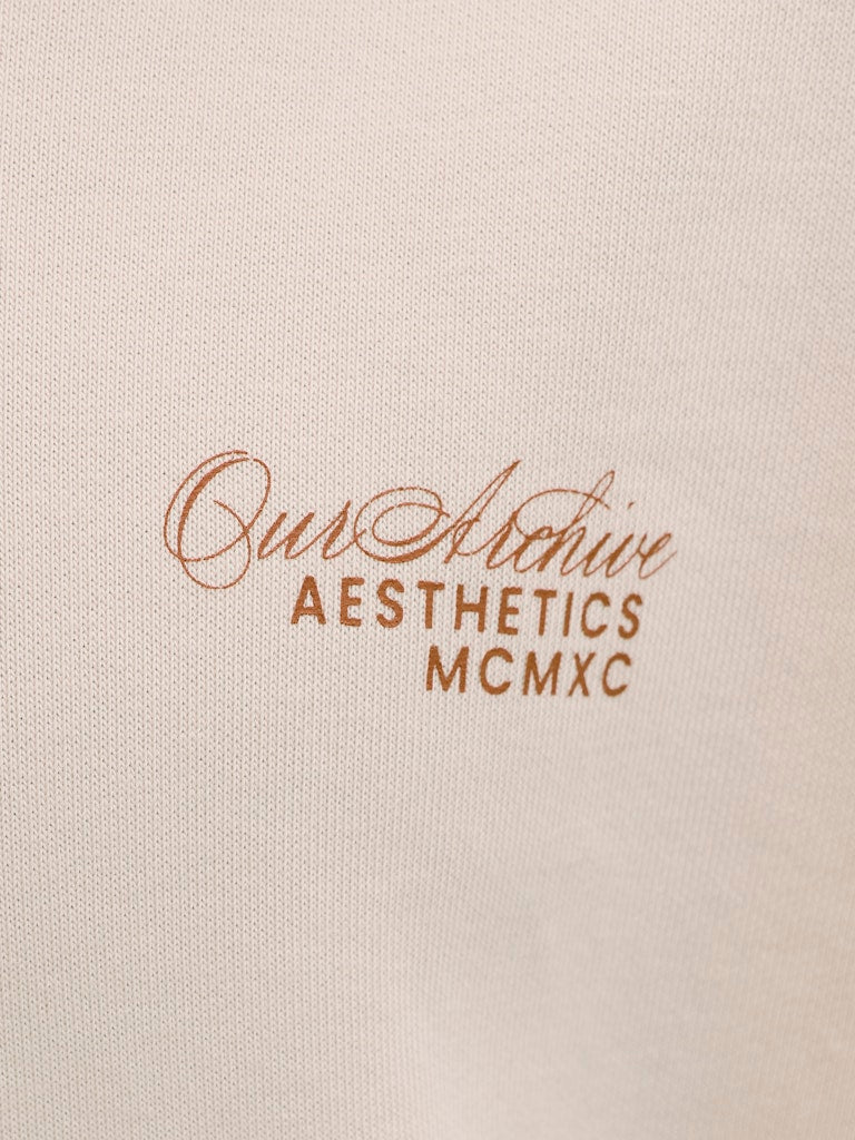 Jack and Jones Junior lasten huppari JJROAR SWEAT HOOD JNR, beige