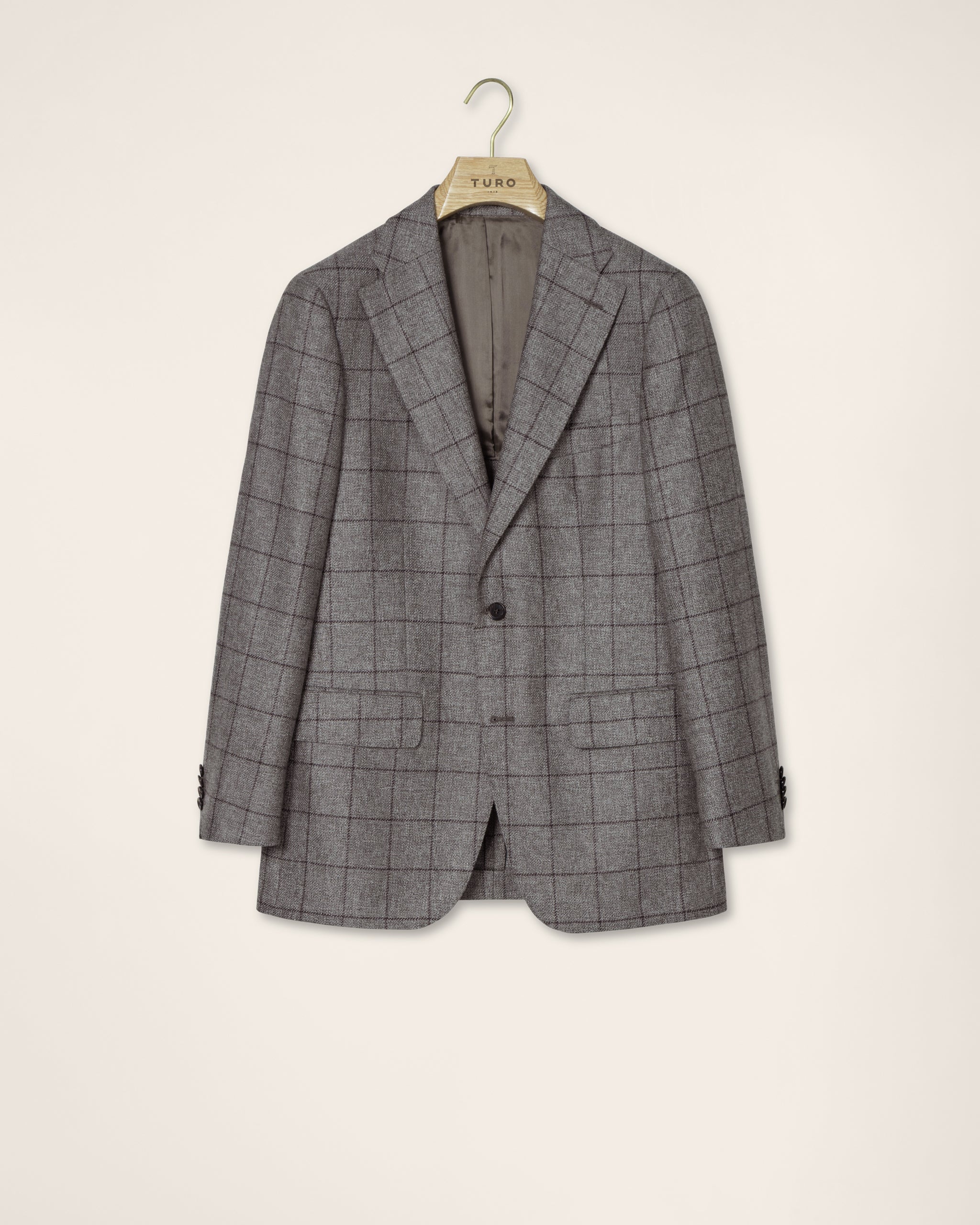 Turo miesten bleiseri Bologna Half Lined Blazer, Keskiharmaa
