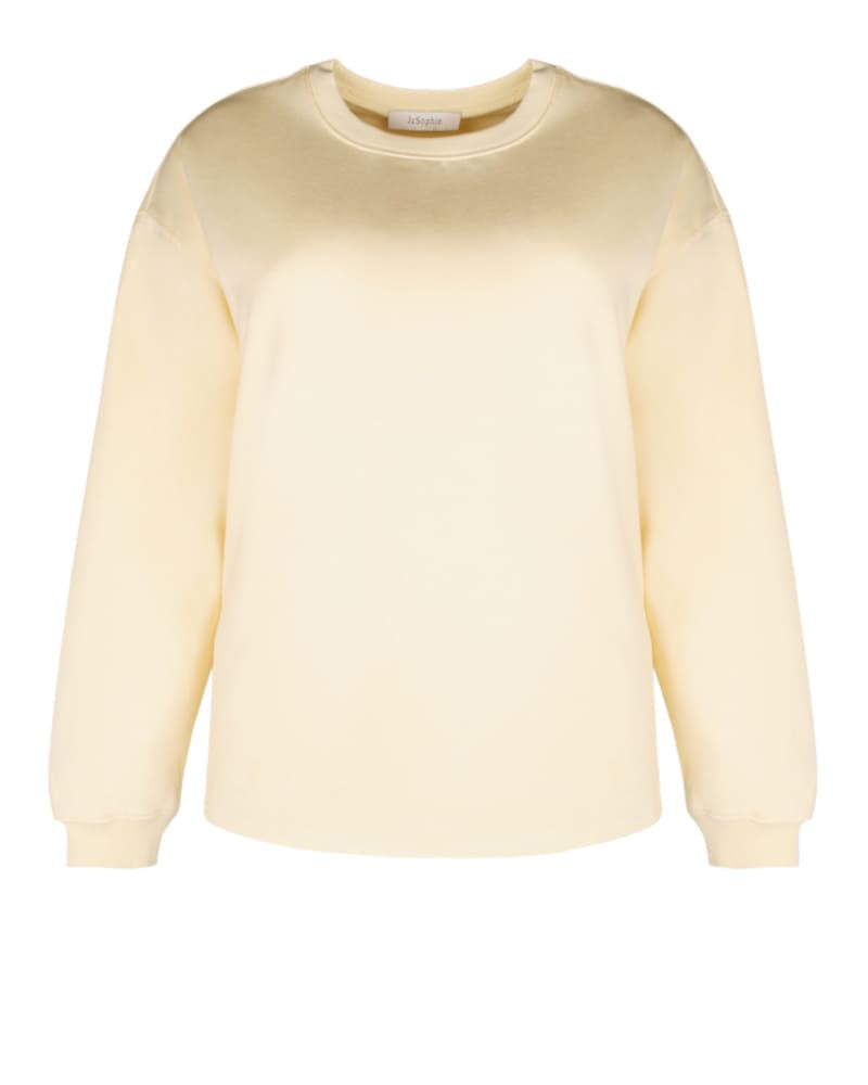 JcSophie naisten collegepaita Lilly Sweater, sitruunankeltainen