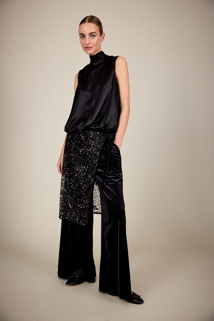 JcSophie naisten housut Richmond Trousers, musta