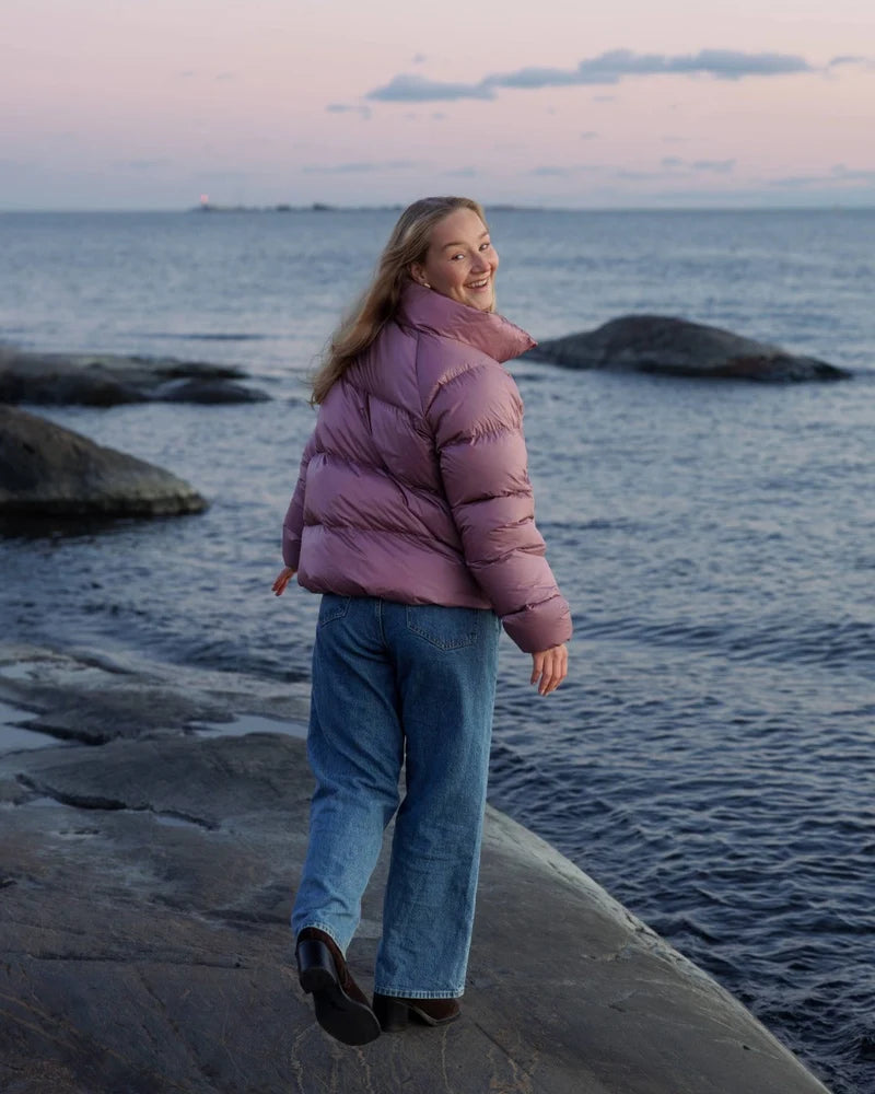 Joutsen naisten untuvatakki Hulda, violetti