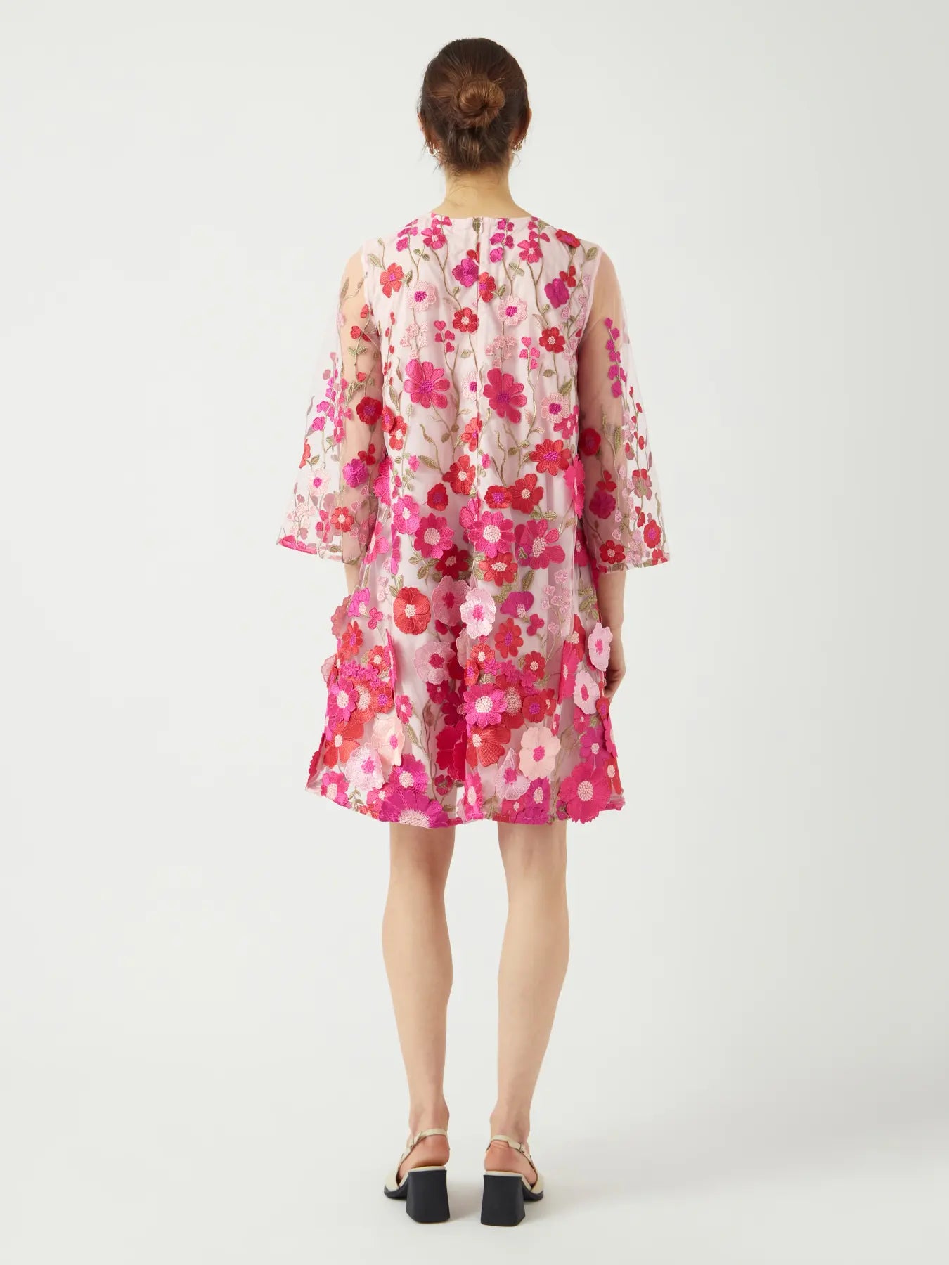 Y.A.S mekko YASFlowering 3/4 Dress, pinkki kuosi