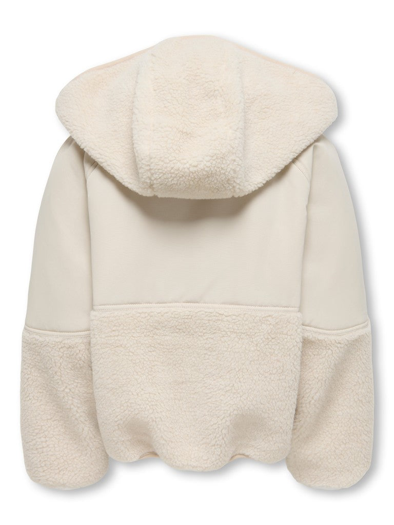 Kids Only lasten teddytakki Nomi Teddy Mix Jacket, luonnonvalkoinen